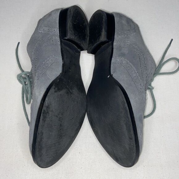 J Jill Women's Wingtip Oxford Flats Shoes suede Gray Size 6 - Picture 3 of 7